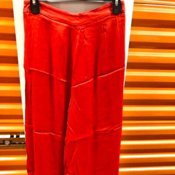 ZARA Pleated Satin Capri Pants, S, NWT - Picture 7 of 7